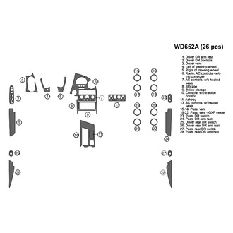 B&I® - 2D Blackwood Full Dash Kit (26 Pcs)