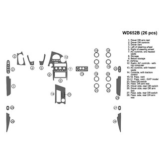 B&I® - 2D Blackwood Full Dash Kit (26 Pcs)