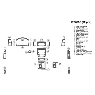 B&I® - 2D Blackwood Full Dash Kit (22 Pcs)
