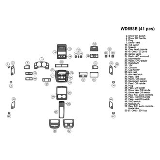 B&I® - 2D Blackwood Large Dash Kit (41 Pcs)