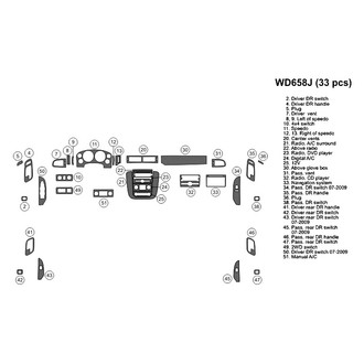 B&I® - 2D Blackwood Small Dash Kit (33 Pcs)
