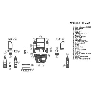 B&I® - 2D Blackwood Full Dash Kit (29 Pcs)
