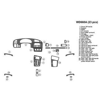 B&I® - 2D Blackwood Full Dash Kit (23 Pcs)