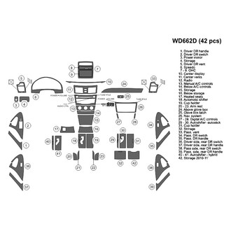 B&I® - 2D Blackwood Large Dash Kit (42 Pcs)