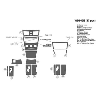 B&I® - 2D Blackwood Small Dash Kit (17 Pcs)