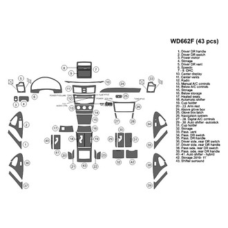 B&I® - 2D Blackwood Extra Large Dash Kit (43 Pcs)