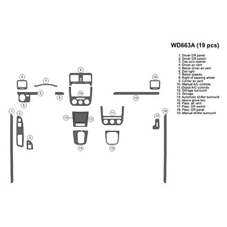 B&I® - 2D Blackwood Large Dash Kit (19 Pcs)