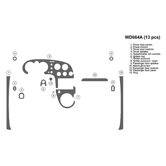 B&I® - 2D Blackwood Full Dash Kit (13 Pcs)