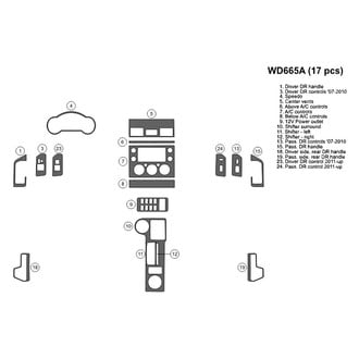 B&I® - 2D Blackwood Large Dash Kit (17 Pcs)