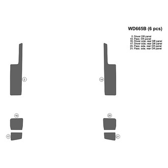 B&I® - 2D Blackwood Upgrade Kit (6 Pcs)