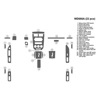B&I® - 2D Blackwood Full Dash Kit (23 Pcs)