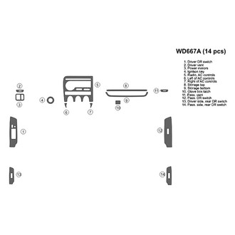 B&I® - 2D Blackwood Full Dash Kit (14 Pcs)