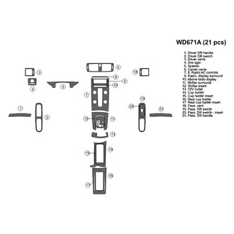 B&I® - 2D Blackwood Full Dash Kit (21 Pcs)