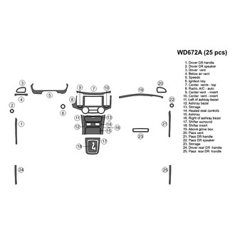 B&I® - 2D Blackwood Full Dash Kit (25 Pcs)