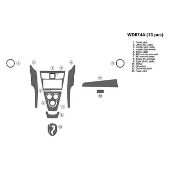 B&I® - 2D Blackwood Full Dash Kit (13 Pcs)