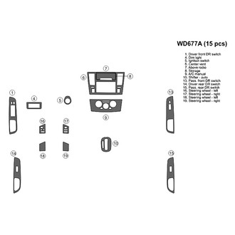 B&I® - 2D Blackwood Small Dash Kit (15 Pcs)