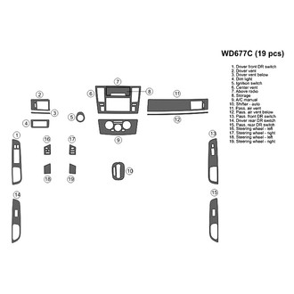 B&I® - 2D Blackwood Medium Dash Kit (19 Pcs)