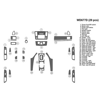 B&I® - 2D Blackwood Large Dash Kit (29 Pcs)