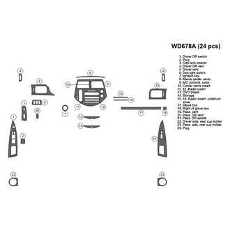 B&I® - 2D Blackwood Main Dash Kit (24 Pcs)
