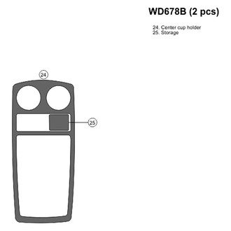 B&I® - 2D Blackwood Upgrade Kit (2 Pcs) Dash Kit