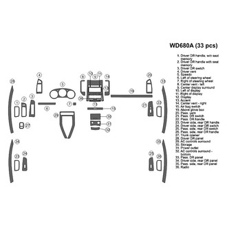 B&I® - 2D Blackwood Full Dash Kit (33 Pcs)