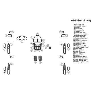 B&I® - 2D Blackwood Full Dash Kit (29 Pcs)