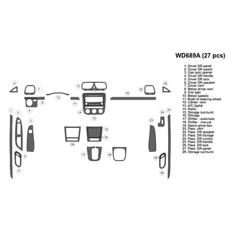 B&I® - 2D Blackwood Full Dash Kit (27 Pcs)