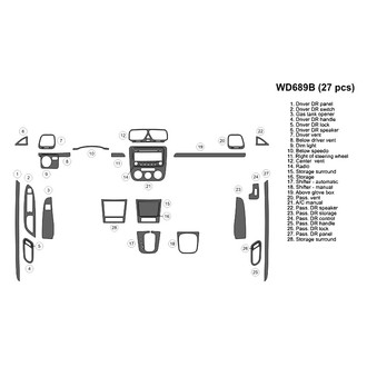 B&I® - 2D Blackwood Full Dash Kit (27 Pcs)