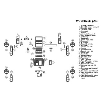 B&I® - 2D Blackwood Large Dash Kit (39 Pcs)
