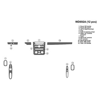 B&I® - 2D Blackwood Full Dash Kit (12 Pcs)