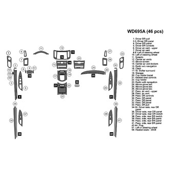 B&I® - 2D Blackwood Large Dash Kit (46 Pcs)
