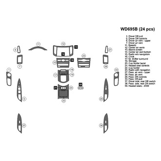 B&I® - 2D Blackwood Small Dash Kit (24 Pcs)