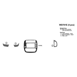B&I® - Combo Natural Birdseye Full Dash Kit (4 Pcs)