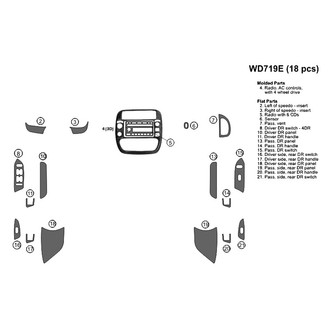 B&I® - Combo Blackwood Large Dash Kit (18 Pcs)