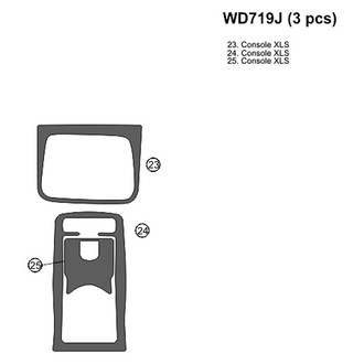 B&I® - Combo Blackwood Upgrade Kit (3 Pcs) Dash Kit