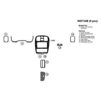 B&I® - Combo Blackwood Small Dash Kit (9 Pcs)