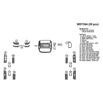 B&I® - Combo Natural Birdseye Full Dash Kit (20 Pcs)