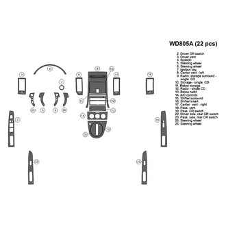 B&I® - 2D Blackwood Full Dash Kit (22 Pcs)