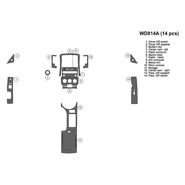 B&I® - 2D Full Dash Kit