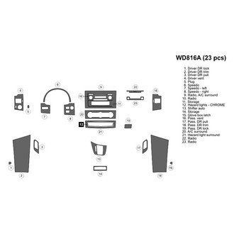 B&I® - 2D Blackwood Large Dash Kit (23 Pcs)