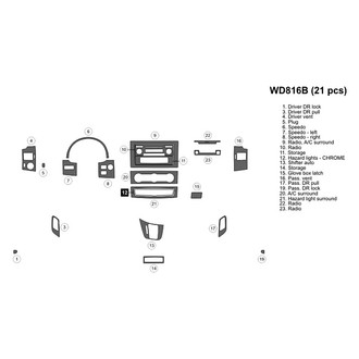 B&I® - 2D Blackwood Small Dash Kit (21 Pcs)