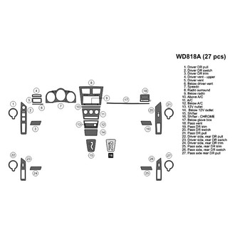 B&I® - 2D Blackwood Large Dash Kit (27 Pcs)