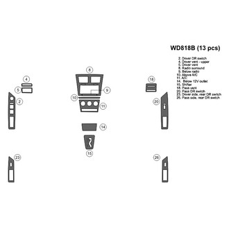 B&I® - 2D Blackwood Small Dash Kit (13 Pcs)