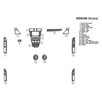 B&I® - 2D Blackwood Small Dash Kit (16 Pcs)