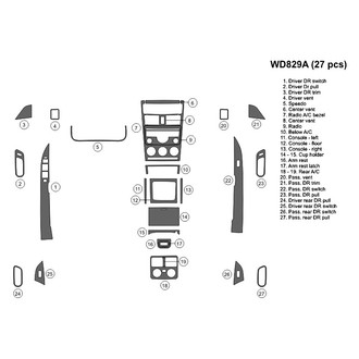B&I® - 2D Blackwood Large Dash Kit (27 Pcs)