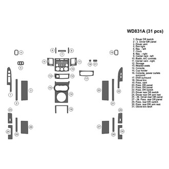 B&I® - 2D Blackwood Large Dash Kit (31 Pcs)