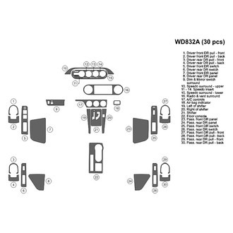 B&I® - 2D Blackwood Large Dash Kit (30 Pcs)