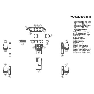 B&I® - 2D Blackwood Small Dash Kit (26 Pcs)