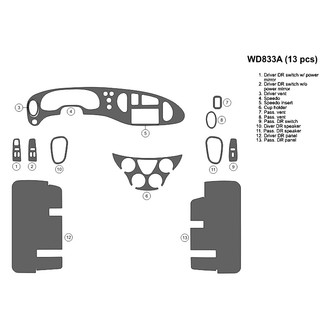 B&I® - 2D Blackwood Large Dash Kit (13 Pcs)