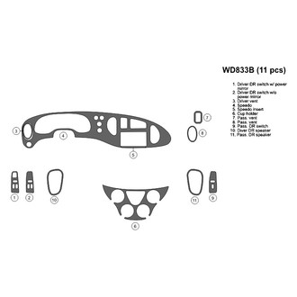 B&I® - 2D Blackwood Medium Dash Kit (11 Pcs)